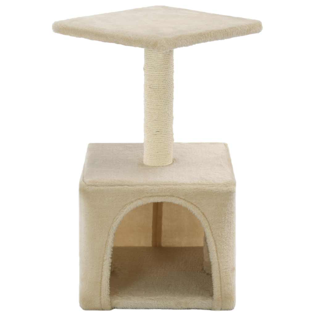 Bézs macskabútor szizál kaparófával 55 cm - Image 3