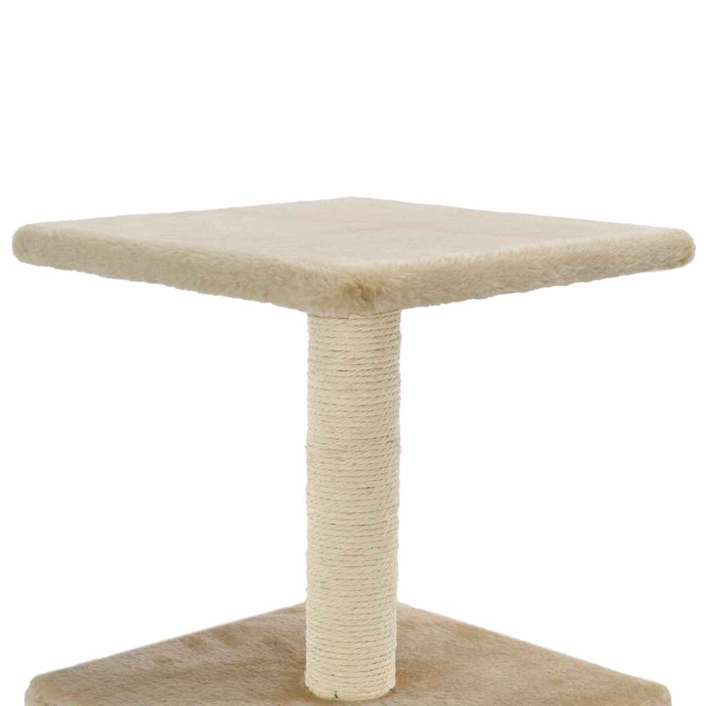 Bézs macskabútor szizál kaparófával 55 cm - Image 5