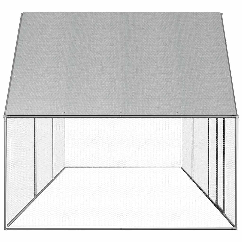 Horganyzott acél tyúkól 6 x 2 x 2 m - Image 3
