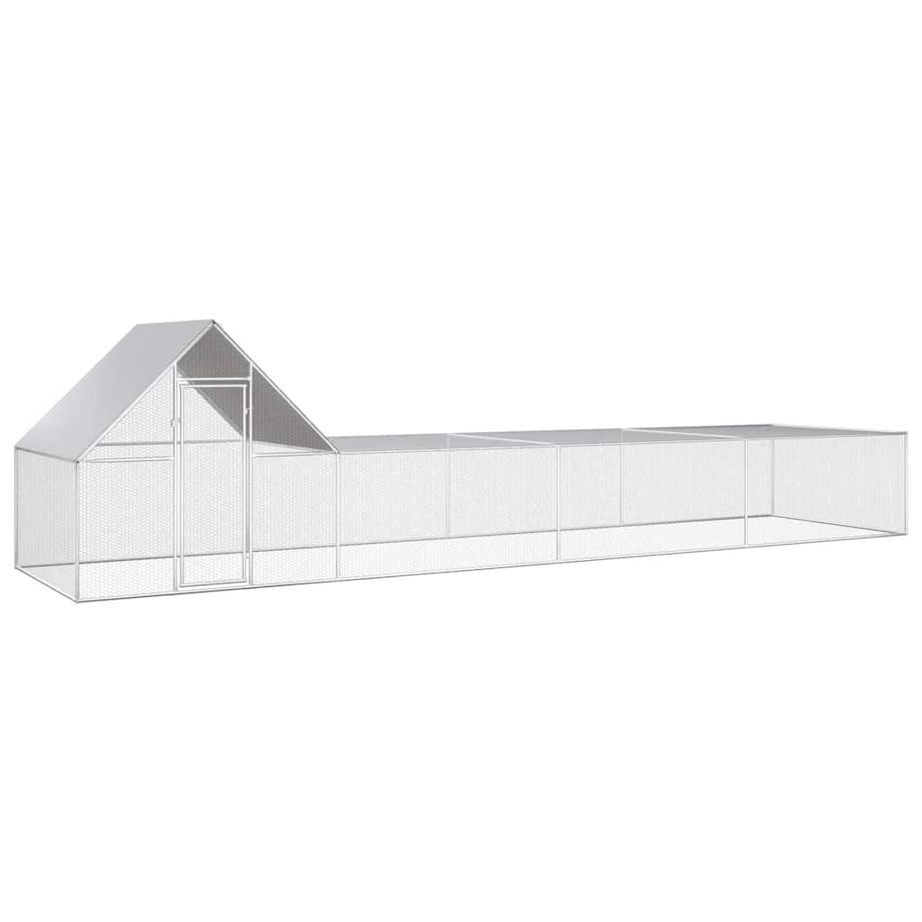 Horganyzott acél tyúkól 8 x 2 x 2 m - Image 2