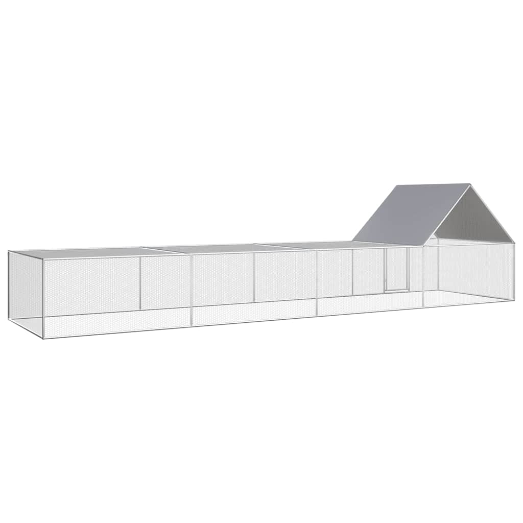 Horganyzott acél tyúkól 8 x 2 x 2 m - Image 4