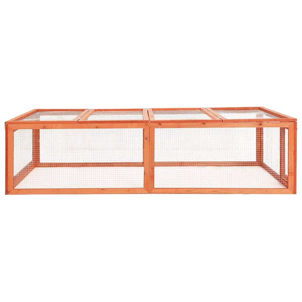 Tömör fenyőfa nyúlketrec 183 x 90 x 46,5 cm - Image 3