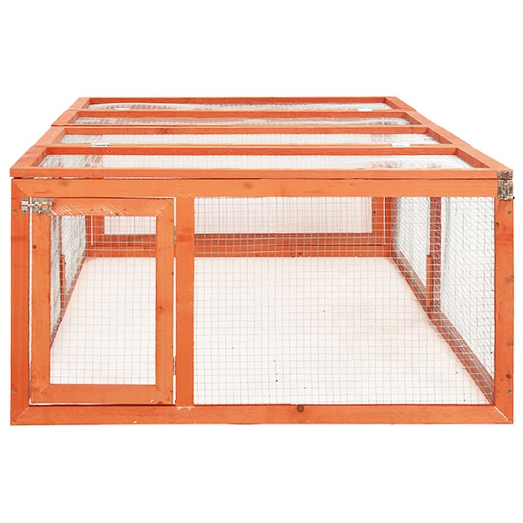 Tömör fenyőfa nyúlketrec 183 x 90 x 46,5 cm - Image 4
