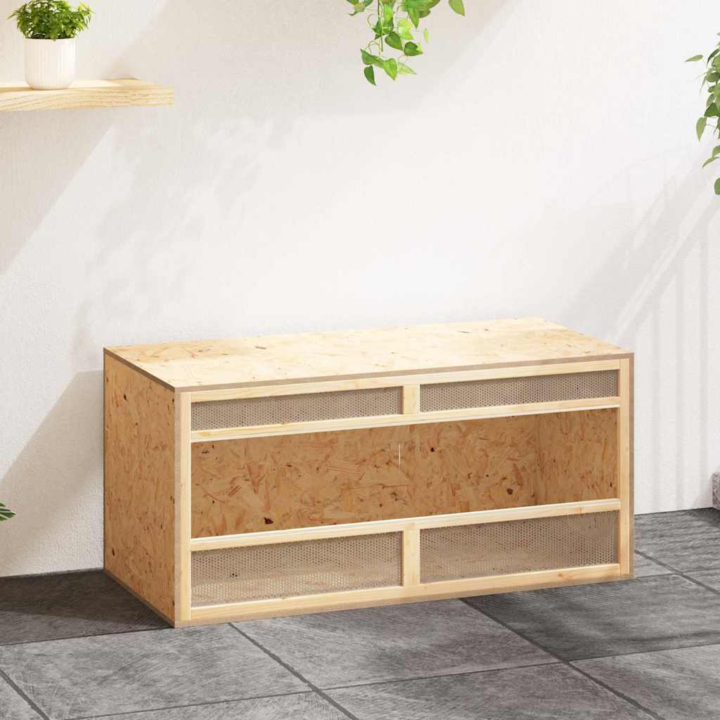 Szerelt fa terrárium 100x47x47 cm