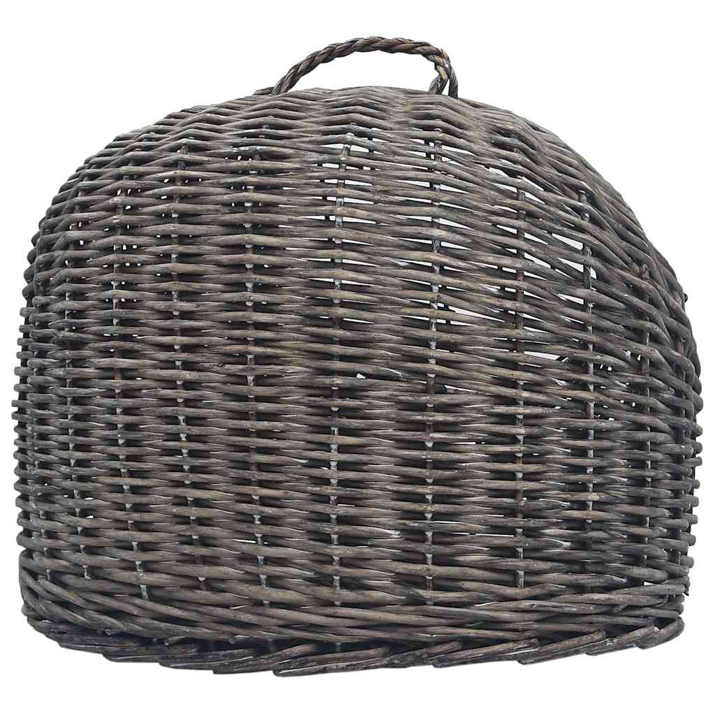 Szürke természetes fűzfa macskaszállító kosár 60 x 45 x 45 cm - Image 5