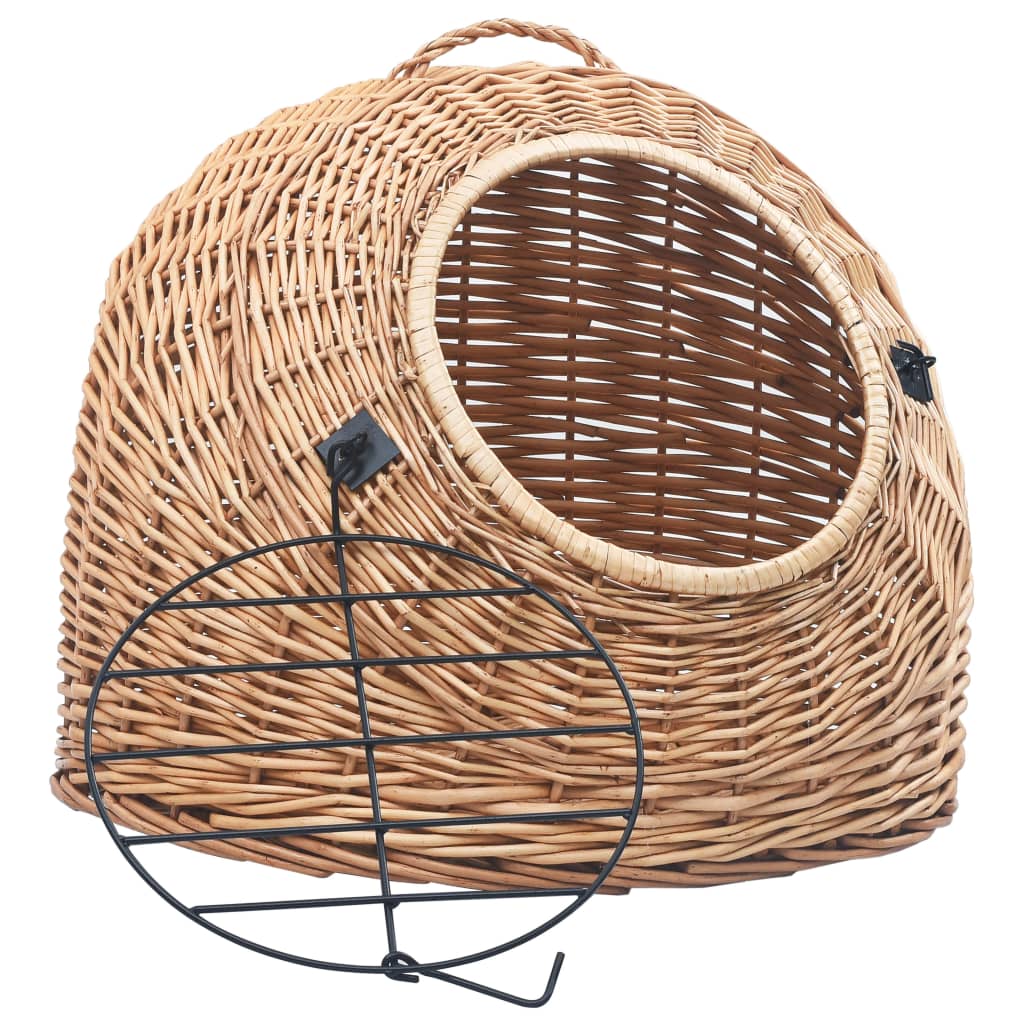 Természetes fűzfa macskaszállító kosár 60 x 45 x 45 cm - Image 2