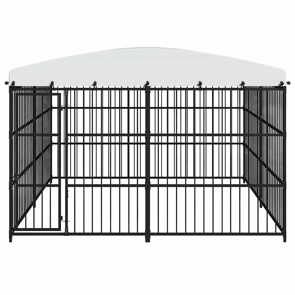 Kültéri kutyakennel tetővel 300 x 300 x 210 cm - Image 3