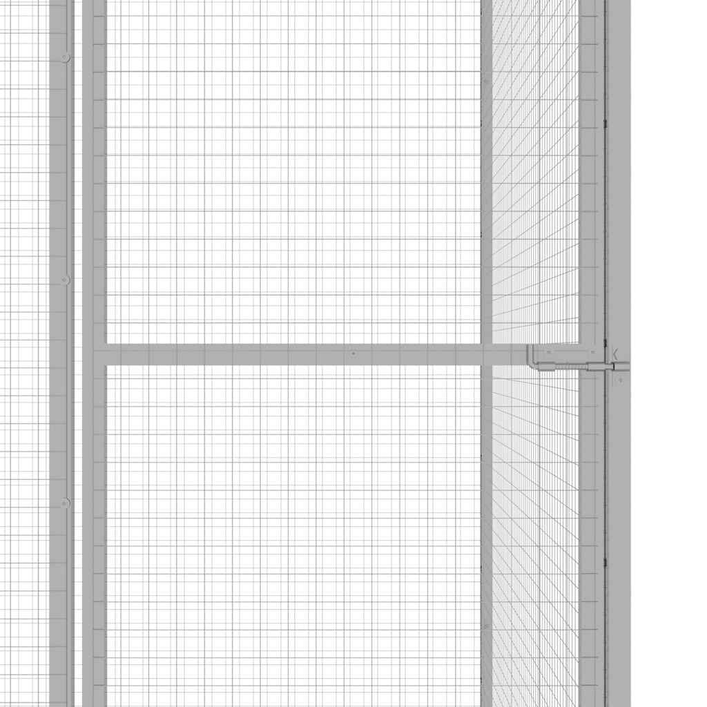 Horganyzott acél macskaketrec 3 x 1,5 x 1,5 m - Image 4