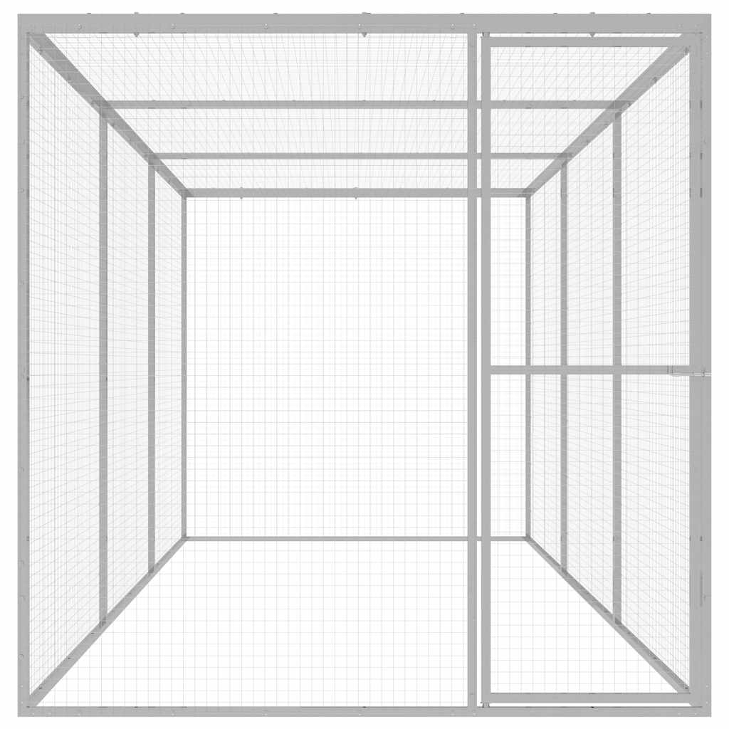 Horganyzott acél macskaketrec 4,5 x 1,5 x 1,5 m - Image 2