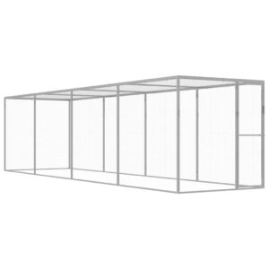 Horganyzott acél macskaketrec 6 x 1,5 x 1,5 m