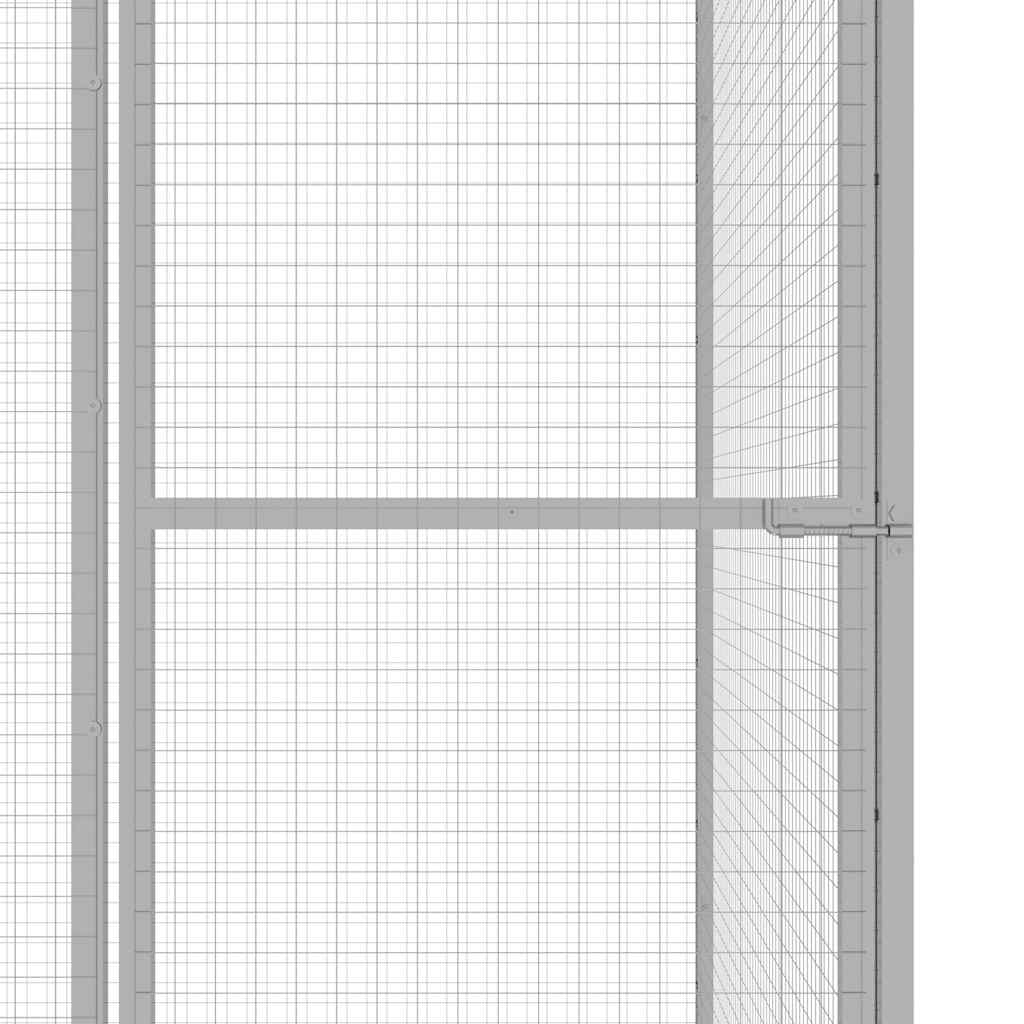 Horganyzott acél macskaketrec 6 x 3 x 2,5 m - Image 4