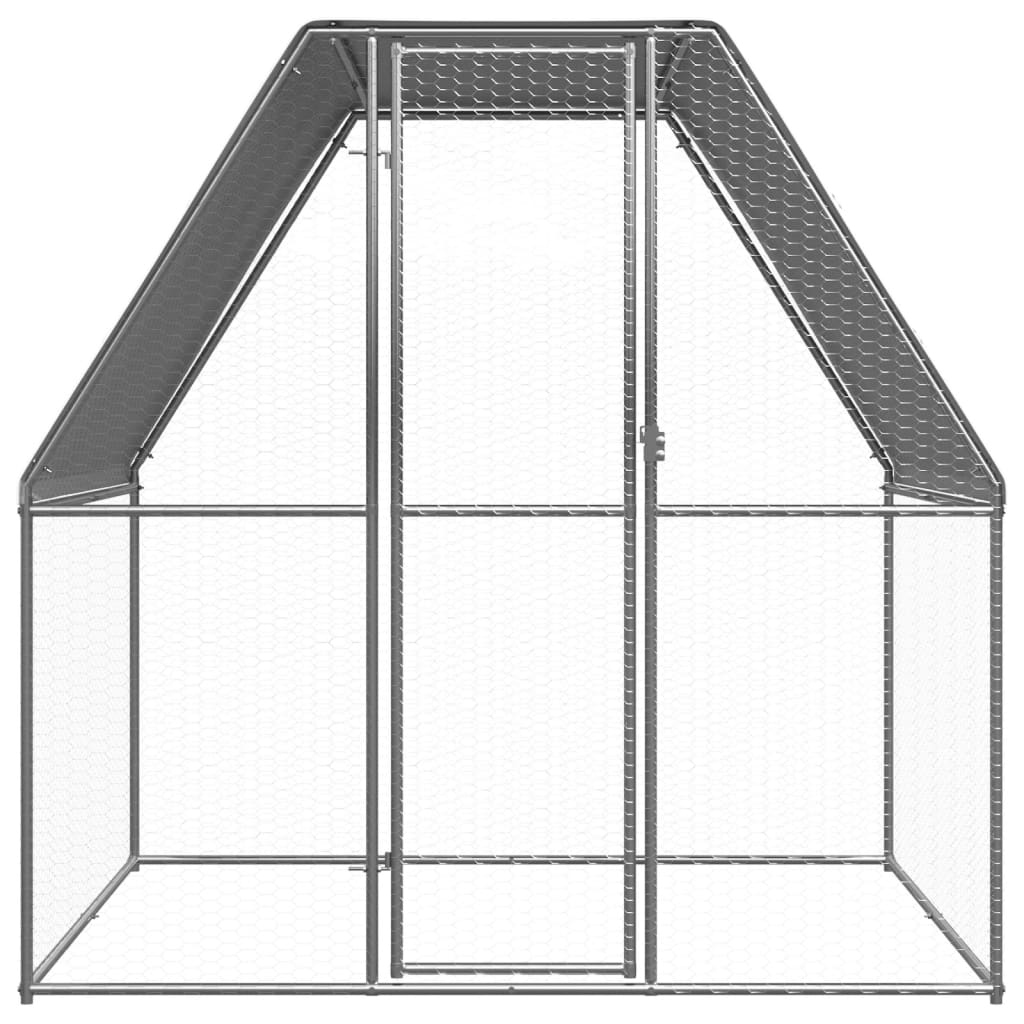 Kültéri horganyzott acél tyúkól 2 x 2 x 2 m - Image 2