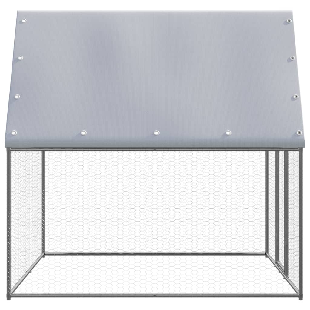 Kültéri horganyzott acél tyúkól 2 x 2 x 2 m - Image 3