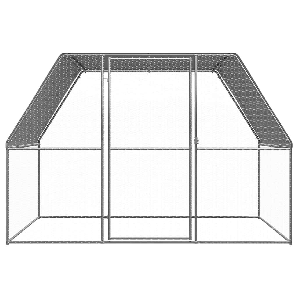 Kültéri horganyzott acél tyúkól 3 x 2 x 2 m - Image 2