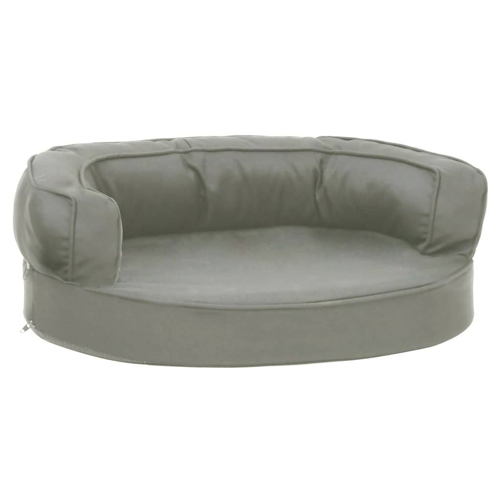 Szürke ergonomikus vászonhatású kutyaágymatrac 60 x 42 cm - Image 2