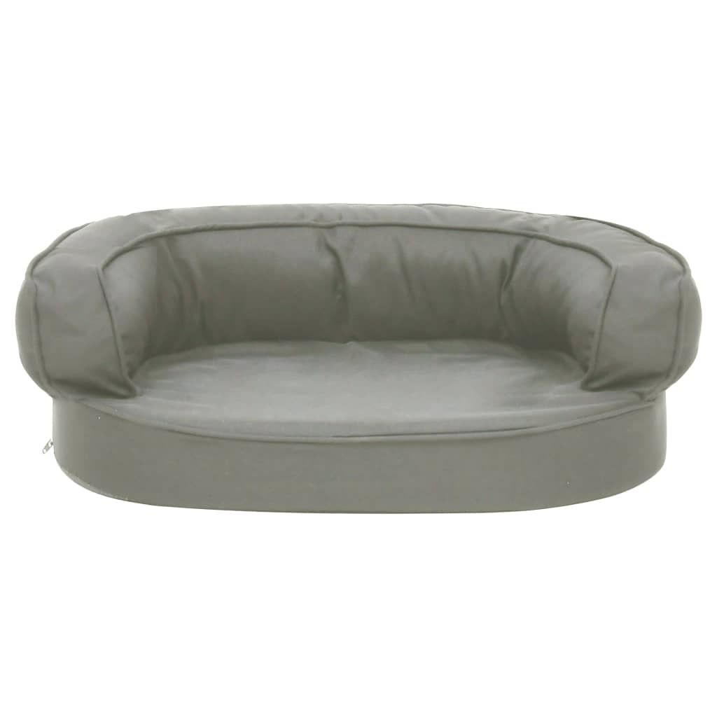 Szürke ergonomikus vászonhatású kutyaágymatrac 60 x 42 cm - Image 3