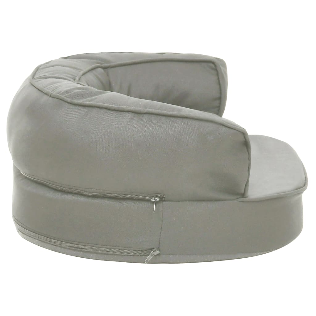 Szürke ergonomikus vászonhatású kutyaágymatrac 60 x 42 cm - Image 5