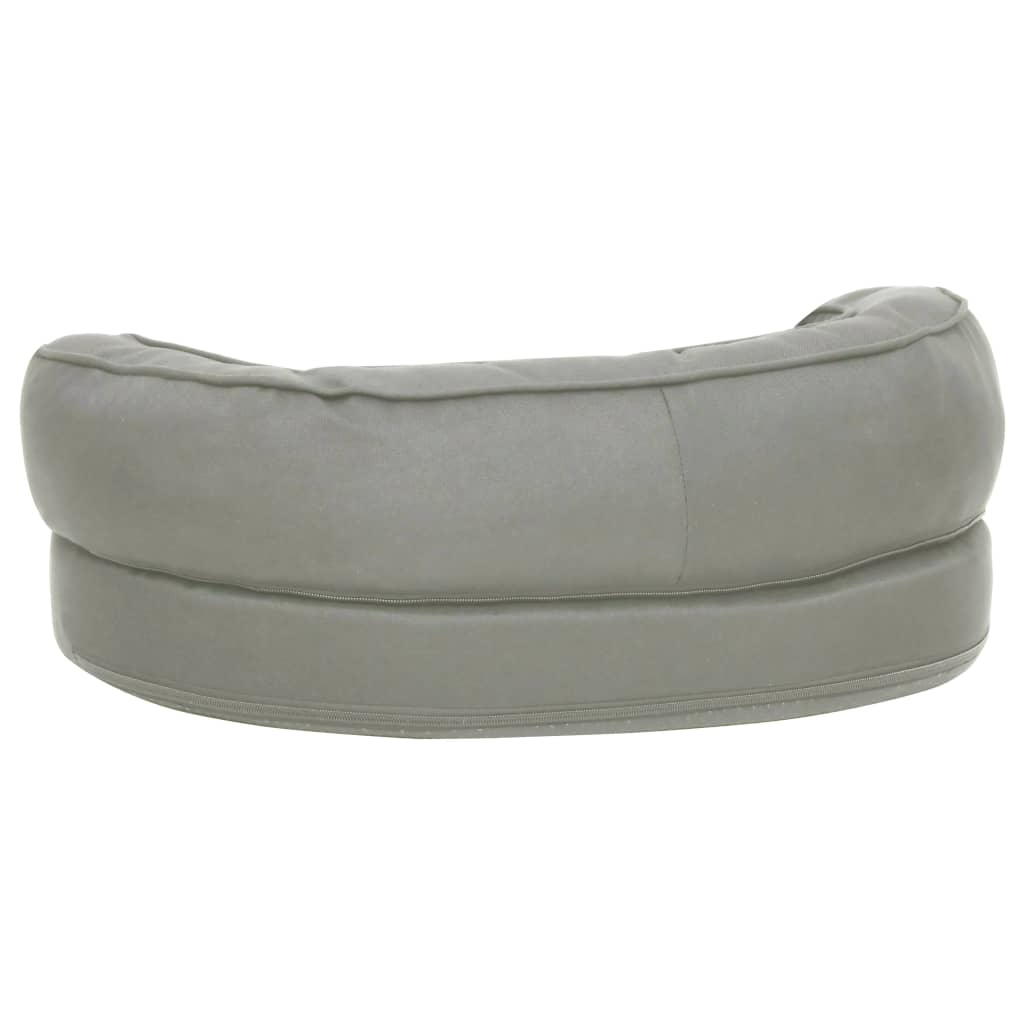 Szürke ergonomikus vászonhatású kutyaágymatrac 60 x 42 cm - Image 4