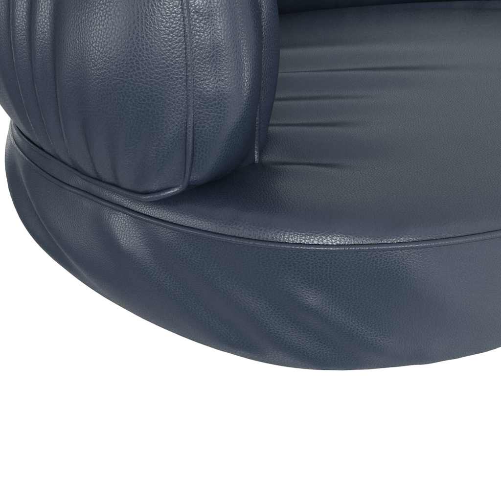 Sötétkék ergonomikus műbőr kutyaágy 75 x 53 cm - Image 5