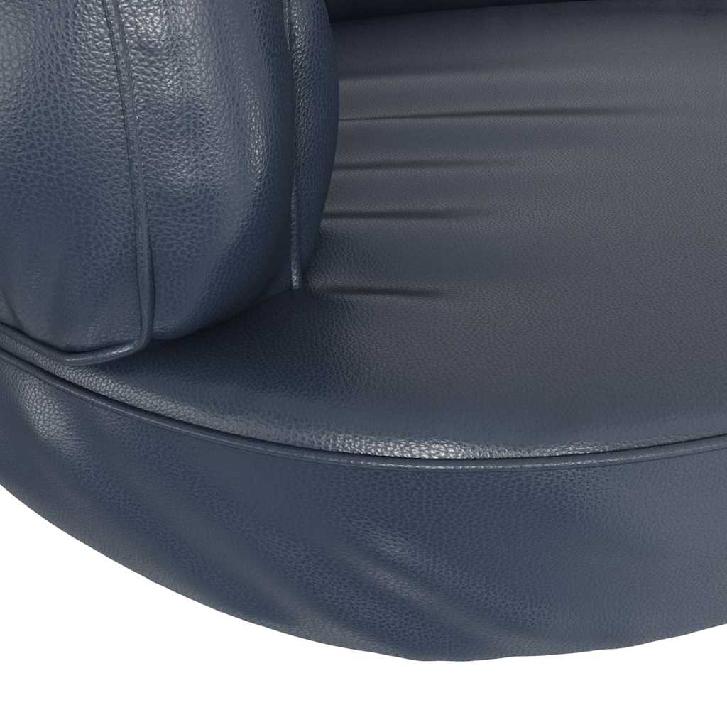 Sötétkék ergonomikus műbőr kutyaágy 88 x 65 cm - Image 5