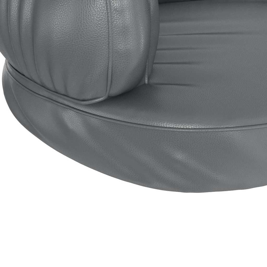 Szürke ergonomikus műbőr kutyaágy 75 x 53 cm - Image 5