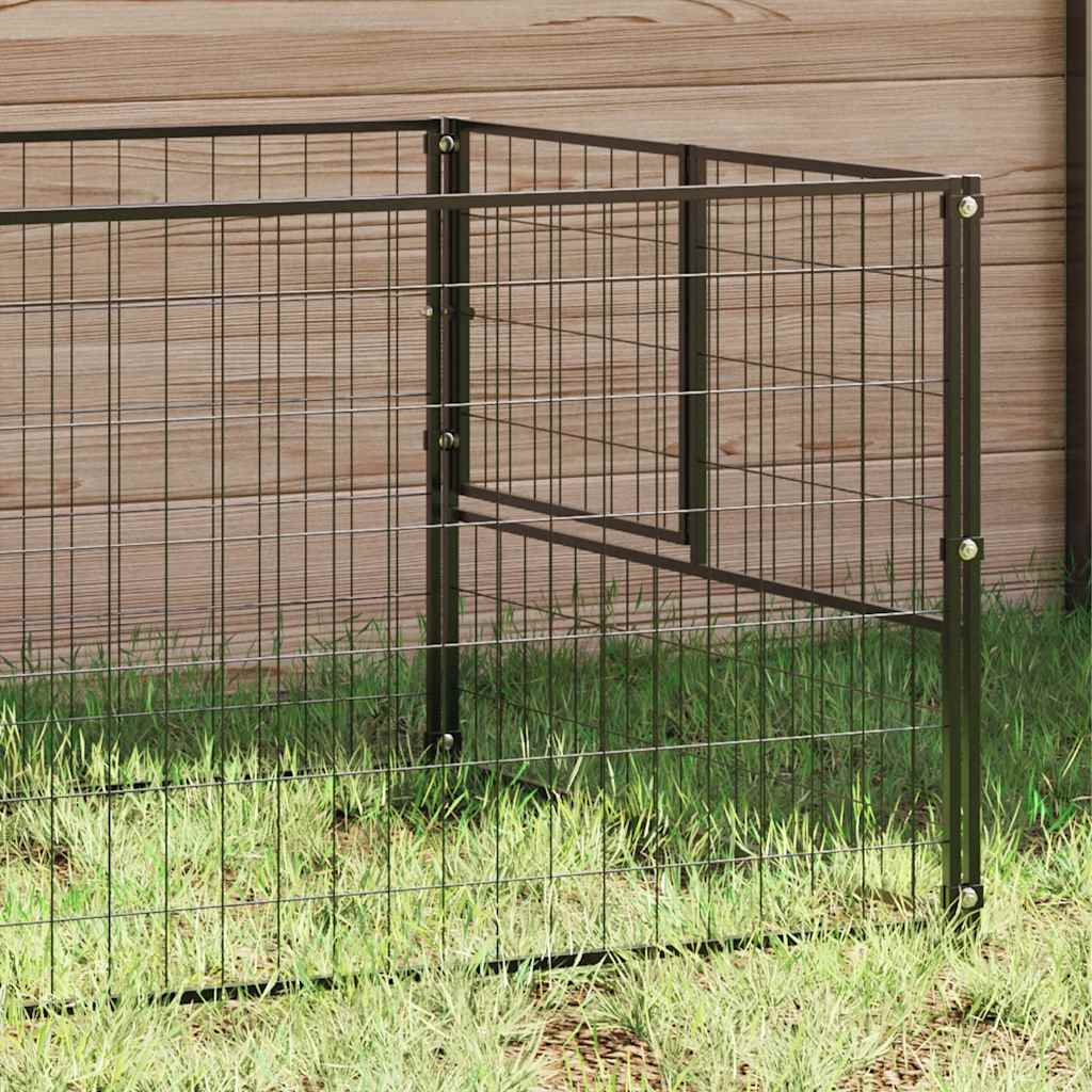 Fekete acél kutyakennel 3 m² - Image 3