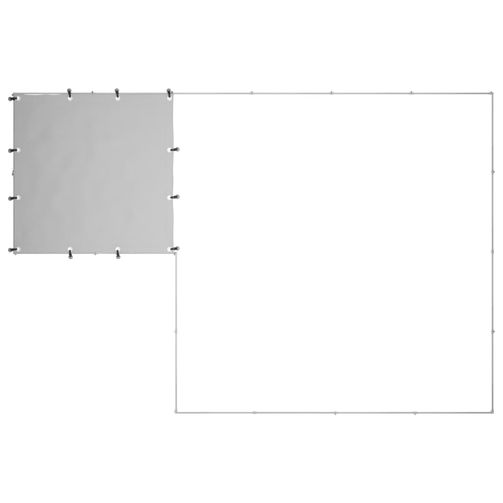 Ezüstszínű acél kutyakennel 6,05 m² - Image 4