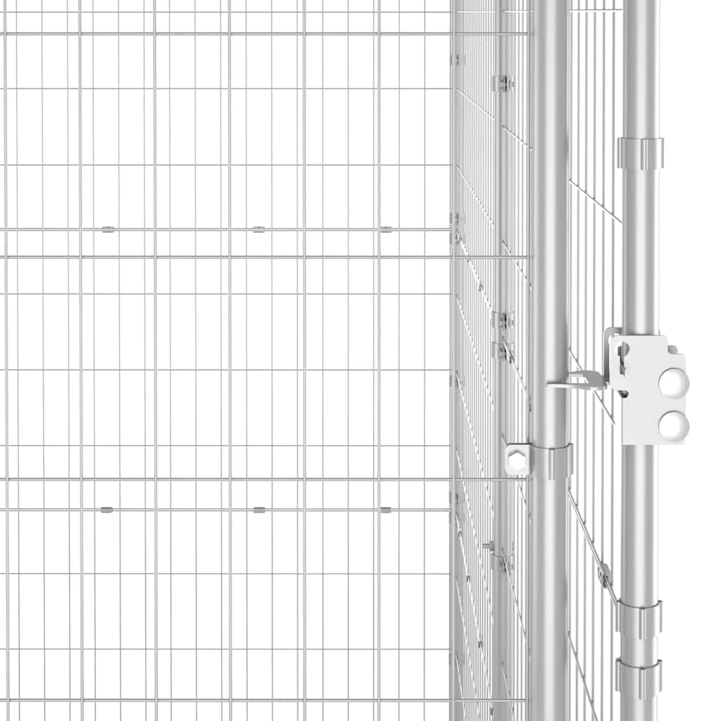 Kültéri horganyozott acél kutyakennel 7,26 m² - Image 5