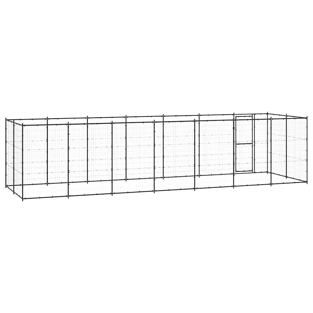Kültéri acél kutyakennel 16,94 m² - Image 4