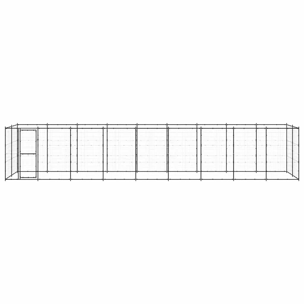 Kültéri acél kutyakennel 21,78 m² - Image 4
