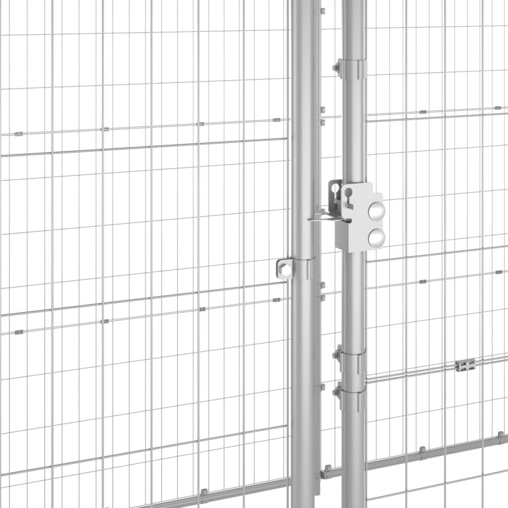 Kültéri horganyozott acél kutyakennel 7,26 m² - Image 5