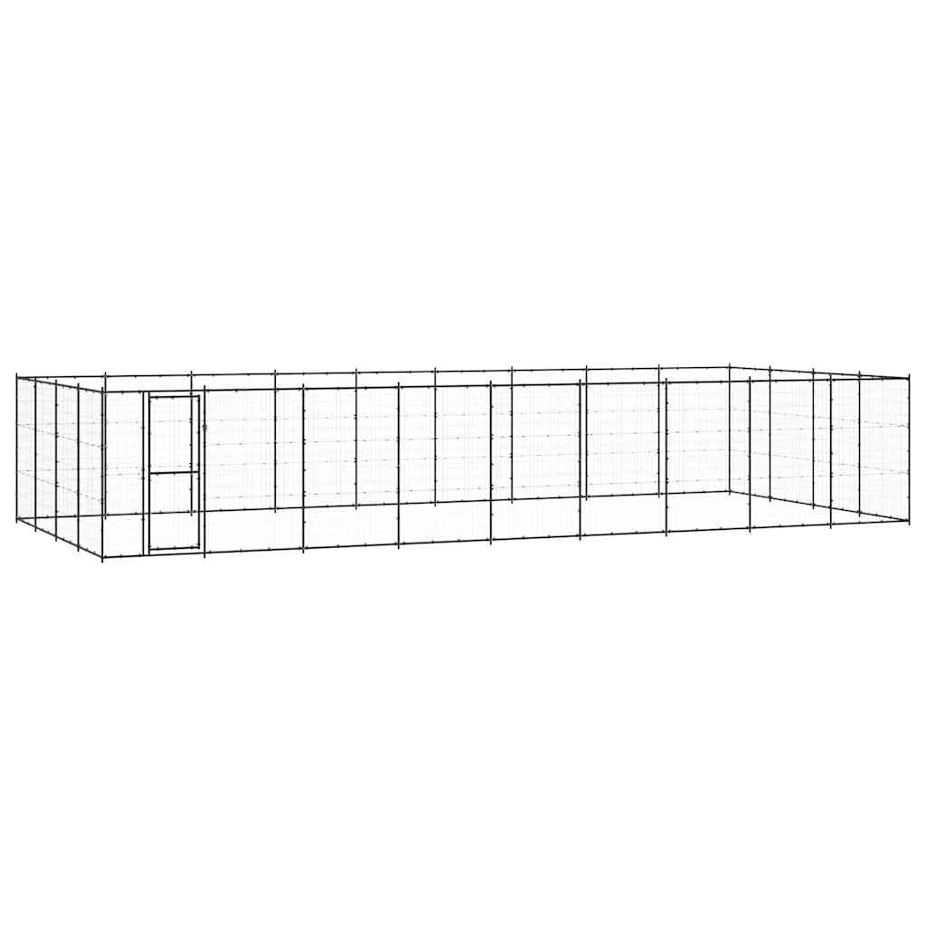 Kültéri acél kutyakennel 43,56 m² - Image 2