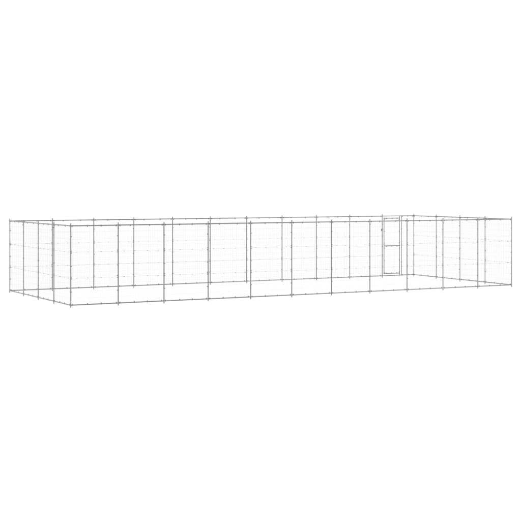 Kültéri horganyozott acél kutyakennel 43,56 m² - Image 3