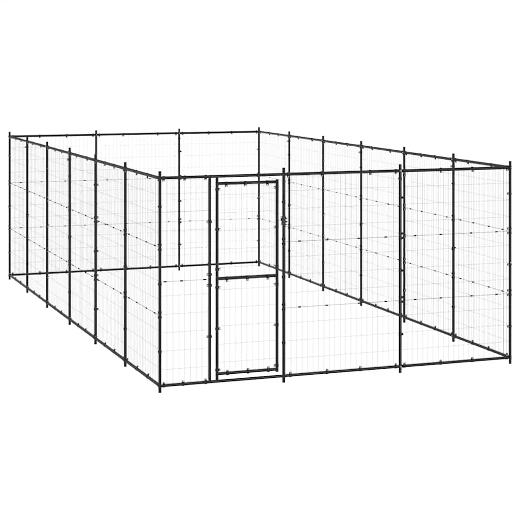 Kültéri acél kutyakennel 21,78 m² - Image 2