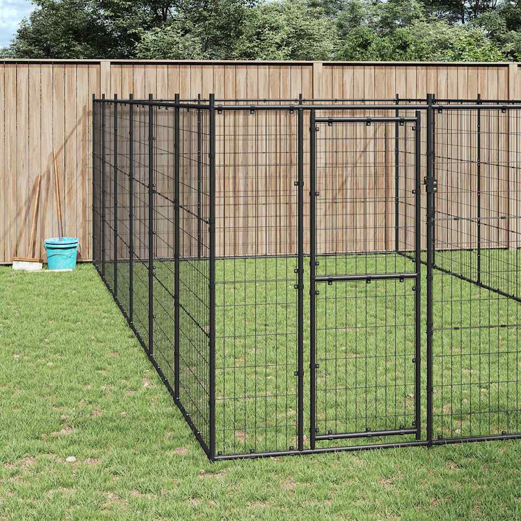 Kültéri acél kutyakennel 21,78 m² - Image 3