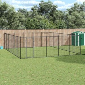 Kültéri acél kutyakennel 36,3 m²