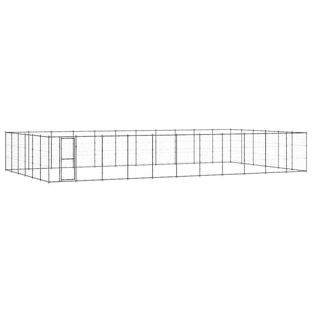 Kültéri acél kutyakennel 79,86 m² - Image 2