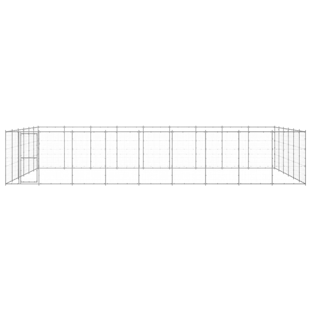Kültéri horganyozott acél kutyakennel 65,34 m² - Image 2