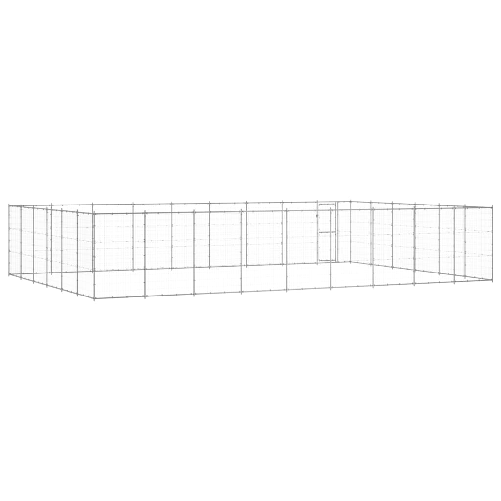 Kültéri horganyozott acél kutyakennel 65,34 m² - Image 3