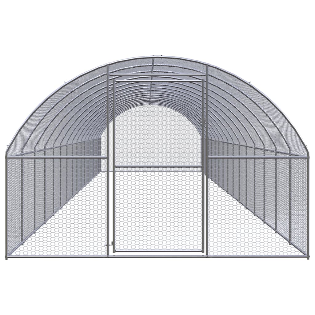 Kültéri horganyzott acél tyúkól 3 x16 x 2 m - Image 2