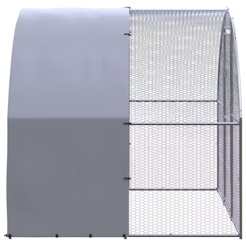 Kültéri horganyzott acél tyúkól 3 x 2 x 2 m - Image 5