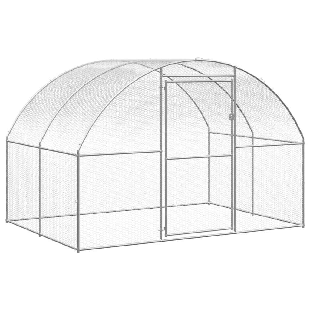 Kültéri horganyzott acél tyúkól 3 x 2 x 2 m - Image 3
