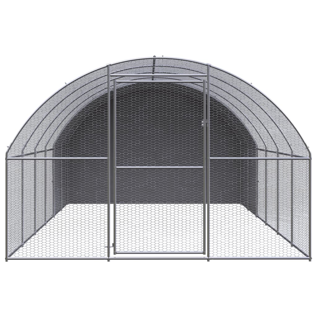 Kültéri horganyzott acél tyúkól 3 x 6 x 2 m - Image 2
