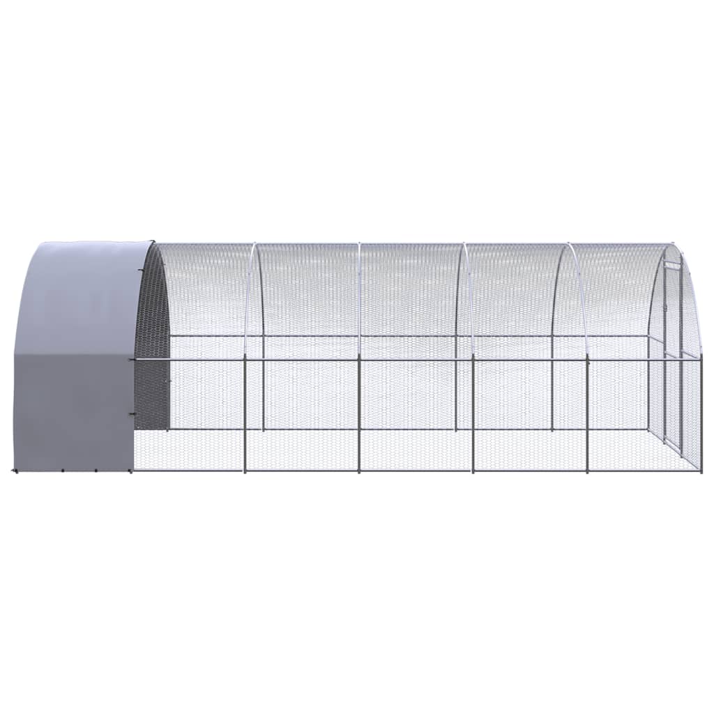 Kültéri horganyzott acél tyúkól 3 x 6 x 2 m - Image 5