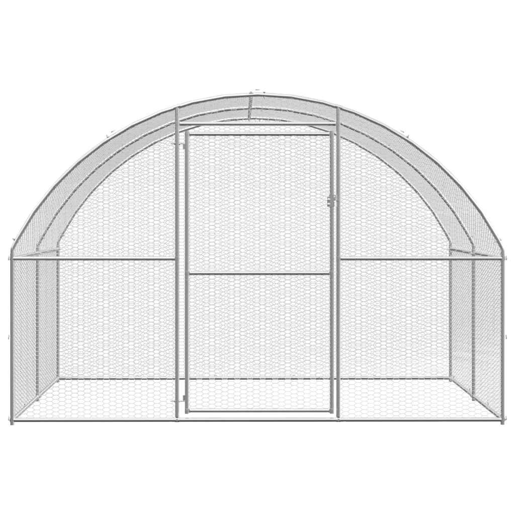 Kültéri horganyzott acél tyúkól 3 x 6 x 2 m - Image 4