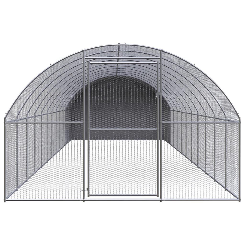 Kültéri horganyzott acél tyúkól 3 x 12 x 2 m - Image 2