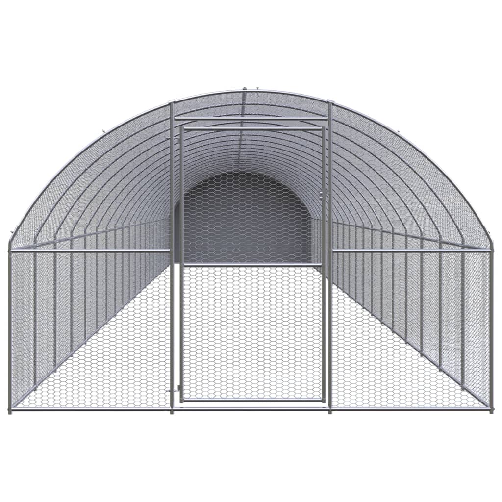 Kültéri horganyzott acél tyúkól 3 x 20 x 2 m - Image 2