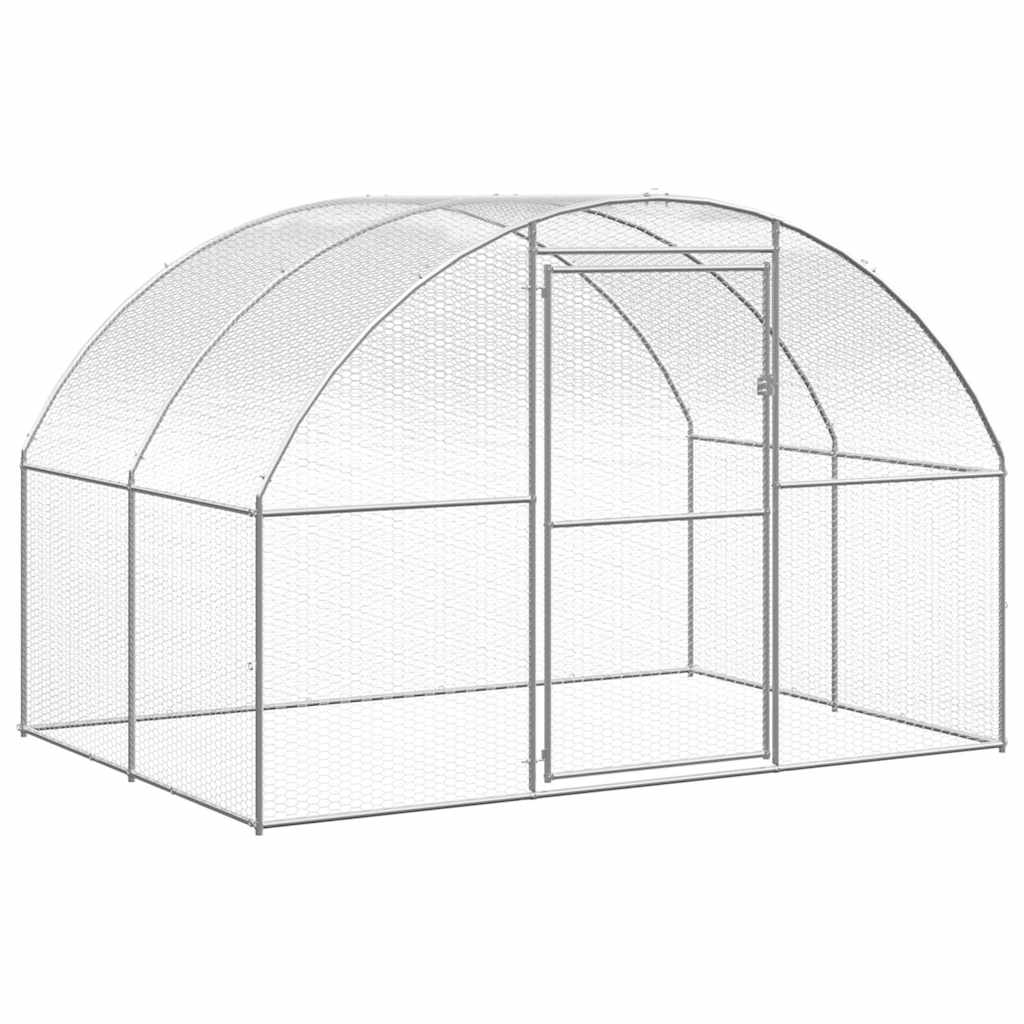 Kültéri horganyzott acél tyúkól 3 x 20 x 2 m - Image 3