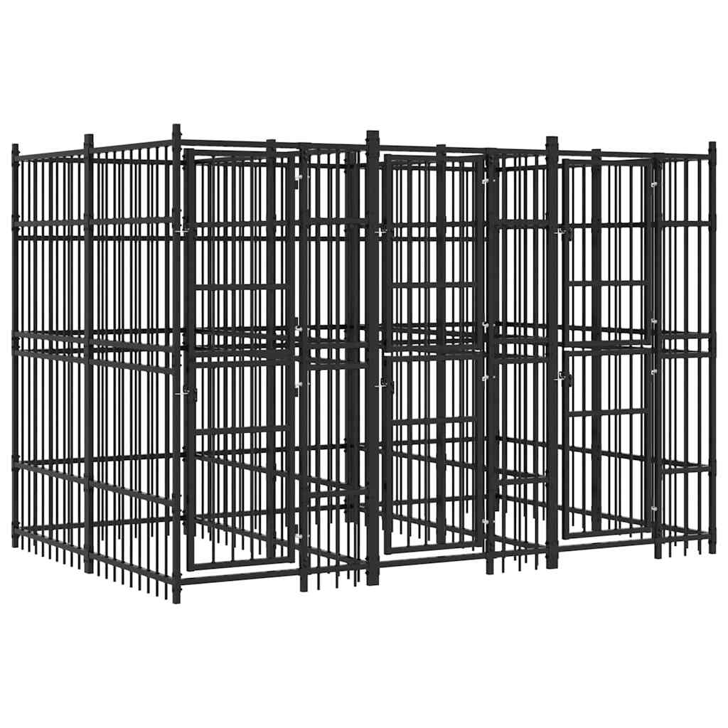 Acél kültéri kutyakennel 7,37 m² - Image 2