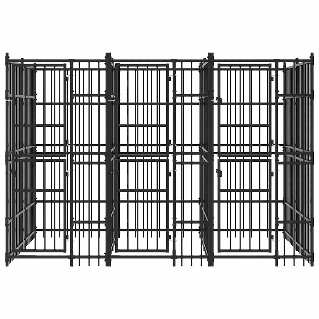 Acél kültéri kutyakennel 7,37 m² - Image 4